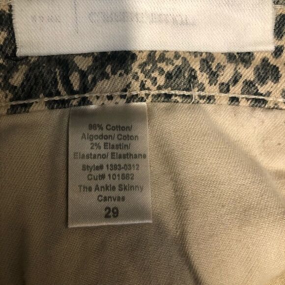 CURRENT/ELLIOTT The Ankle Skinny Snake Print Jeans Size 29 - Picture 7 of 8